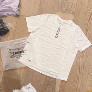 NWT SS-STT-6975W skims poly cotton Jersey tshirt snow S